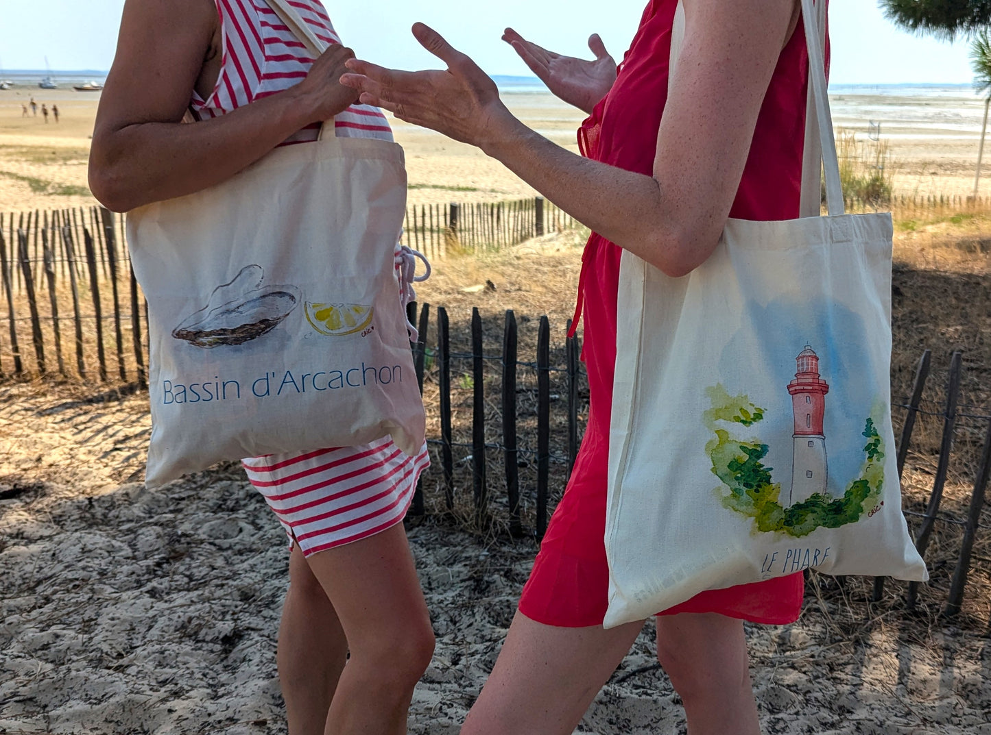 Tote bag L'huître du Bassin